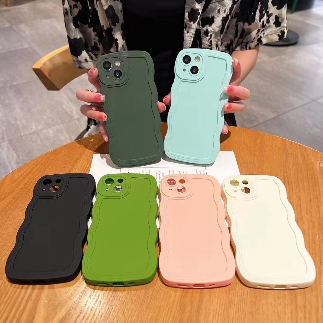 Big Wave Simple Anti-fall Advanced Color Phone Case Big Wave Simple Anti-fall Advanced Color Phone Case